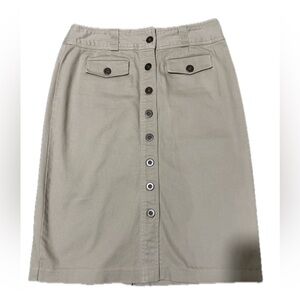 Christopher & Banks Beige Stretch skirt